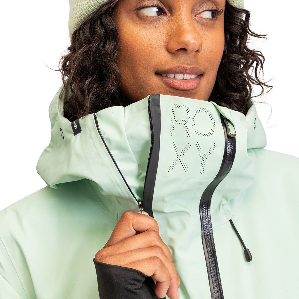 Roxy 2024 Purelines Stretch Gore-Tex Jacket - Cameo Green