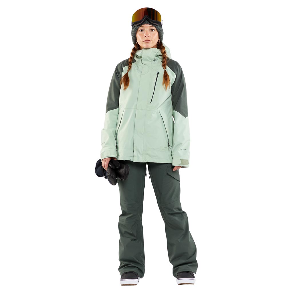 Volcom 2024 Womens V.CO Aris Insulated Gore-Tex Jacket - Sage Frost
