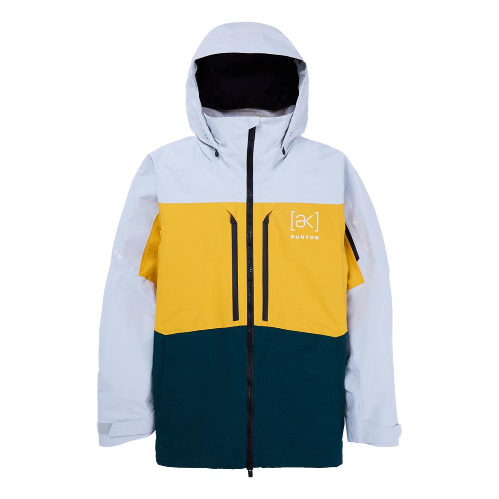 Burton 2025 AK Swash Gore-Tex Jacket - Gray Cloud/Golden Rod/Deep Emerald