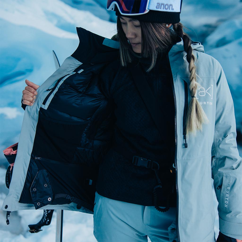 Burton 2024 AK Gore Tex 2L Flare Down Womens Jacket Balmoral Boards