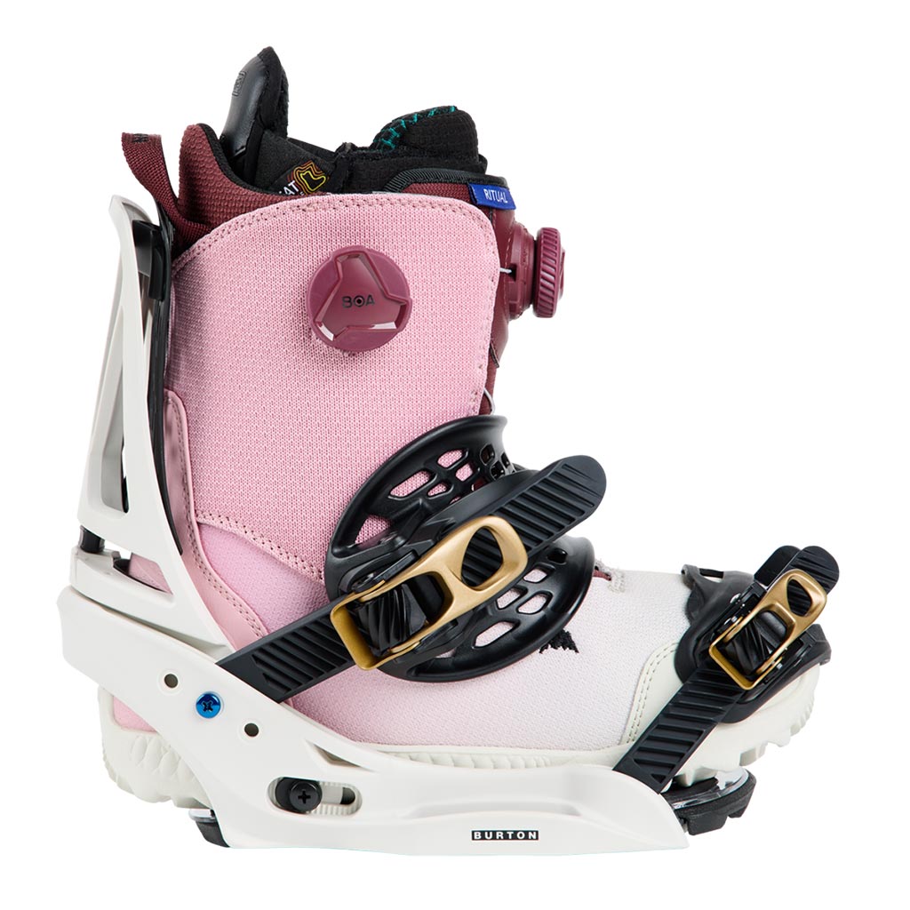 Burton 2024 Womens Escapade EST Bindings - White/Gold