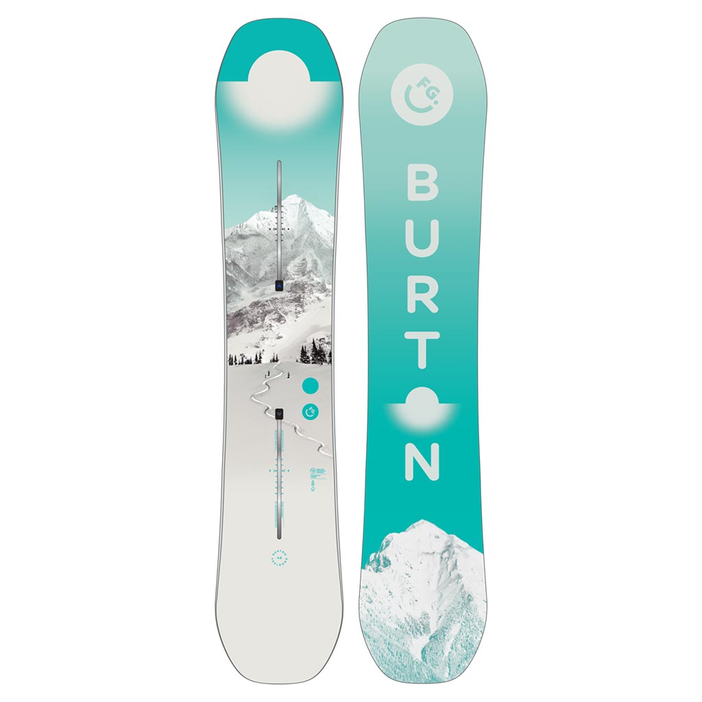 Burton 2026 Womens Feelgood Flying V First Tracks Snowboard Balmoral