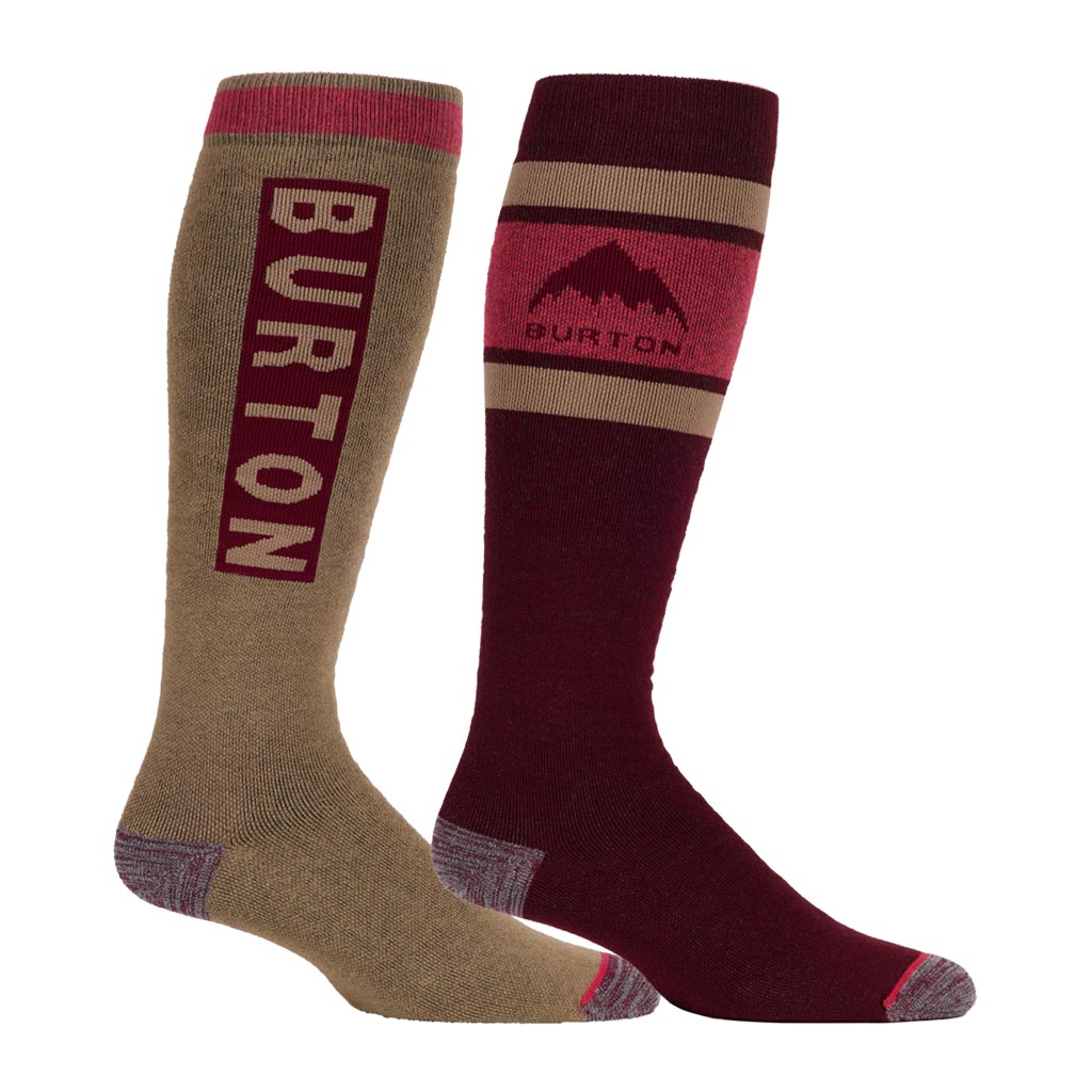 Burton Weekend 2-Pack Socks - Deep Red - Large