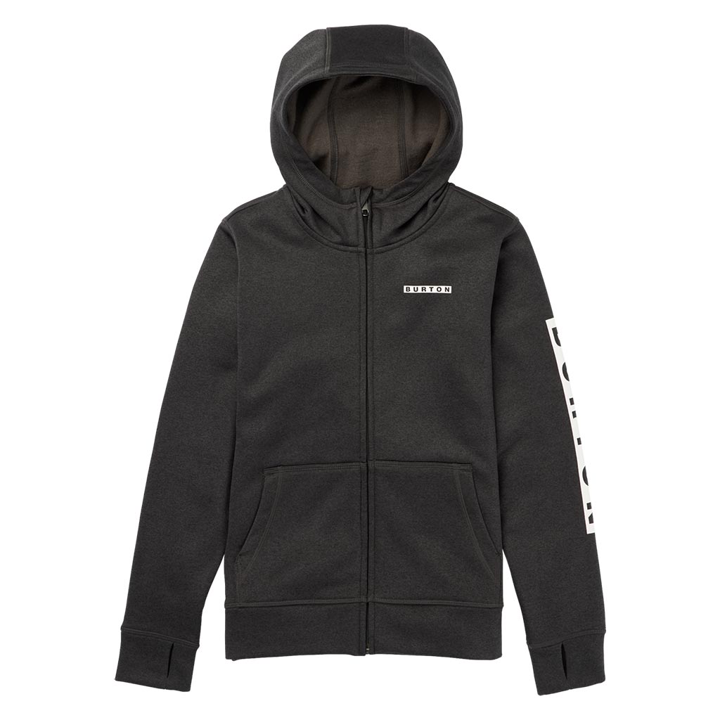 Burton Kids Oak Full Zip - True Black Heather