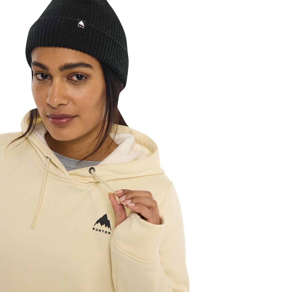 Burton Womens Oak Pullover Hoodie - Crème Brulee Heather