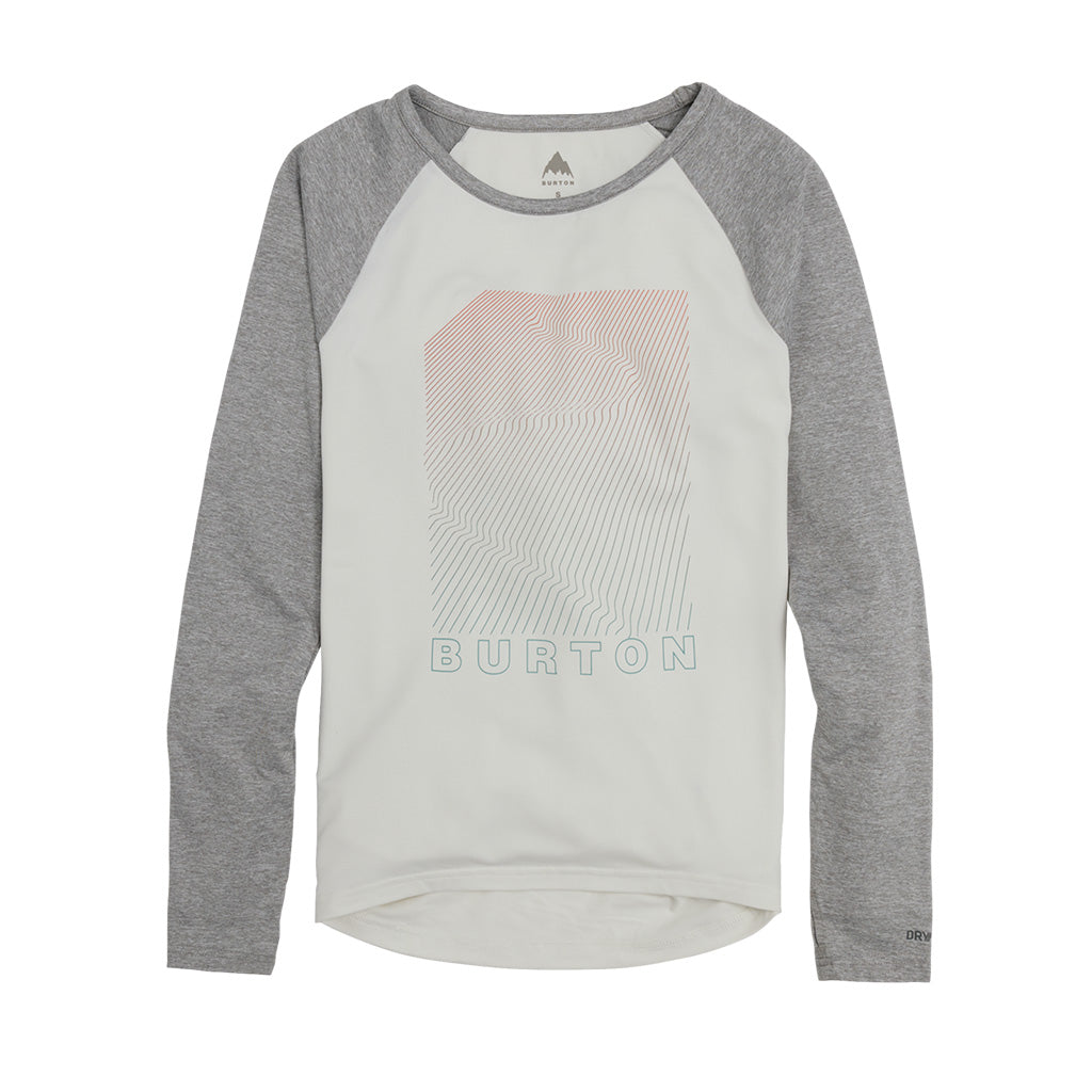 Burton Womens Tech Tee - Stout White/Grey Heather