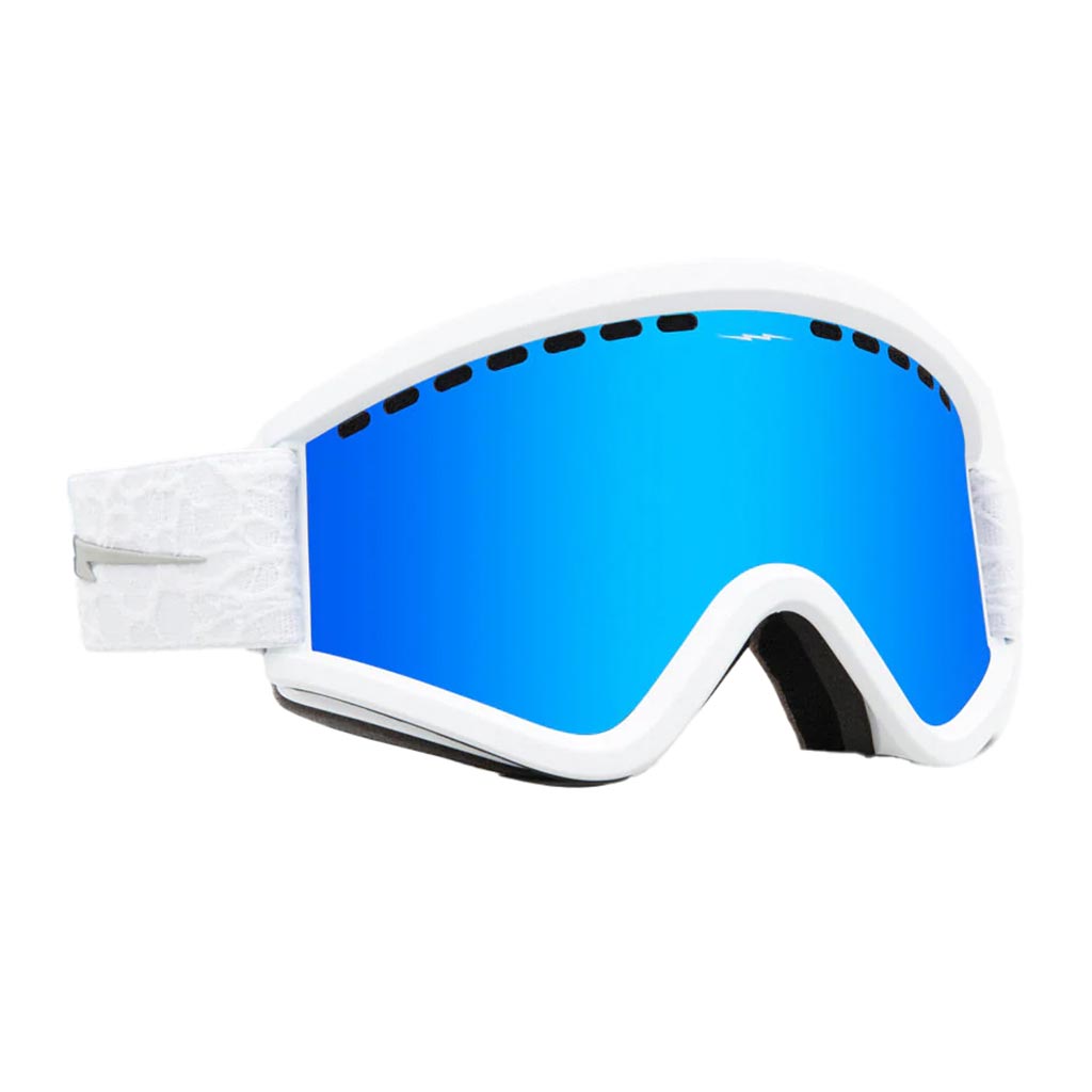 Electric 2024 EGV Goggle - Matte White Nuron/Blue Chrome