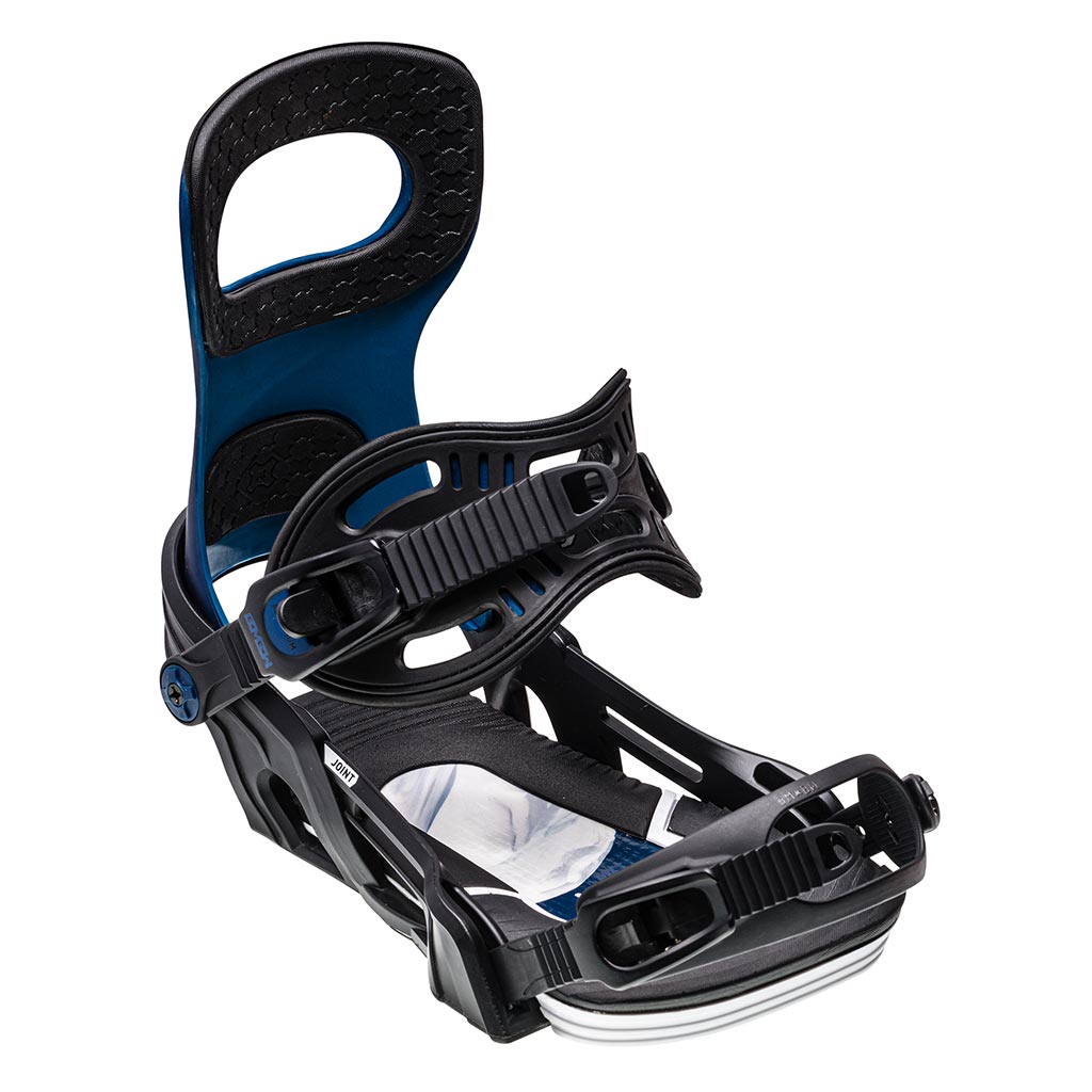 Bent Metal Joint Bindings - Black/Blue