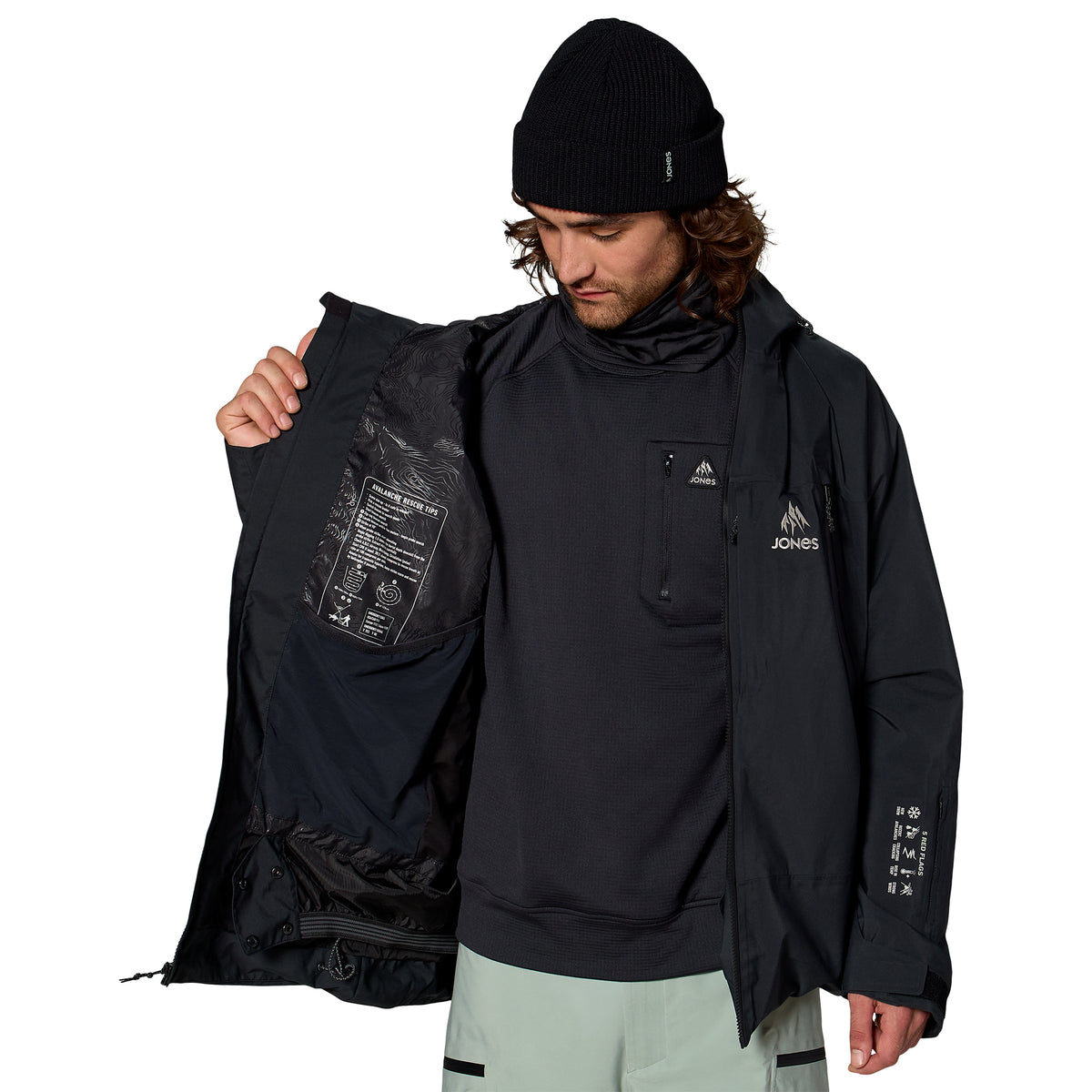 Jones 2027 Deeper Gore-Tex Jacket - Stealth Black