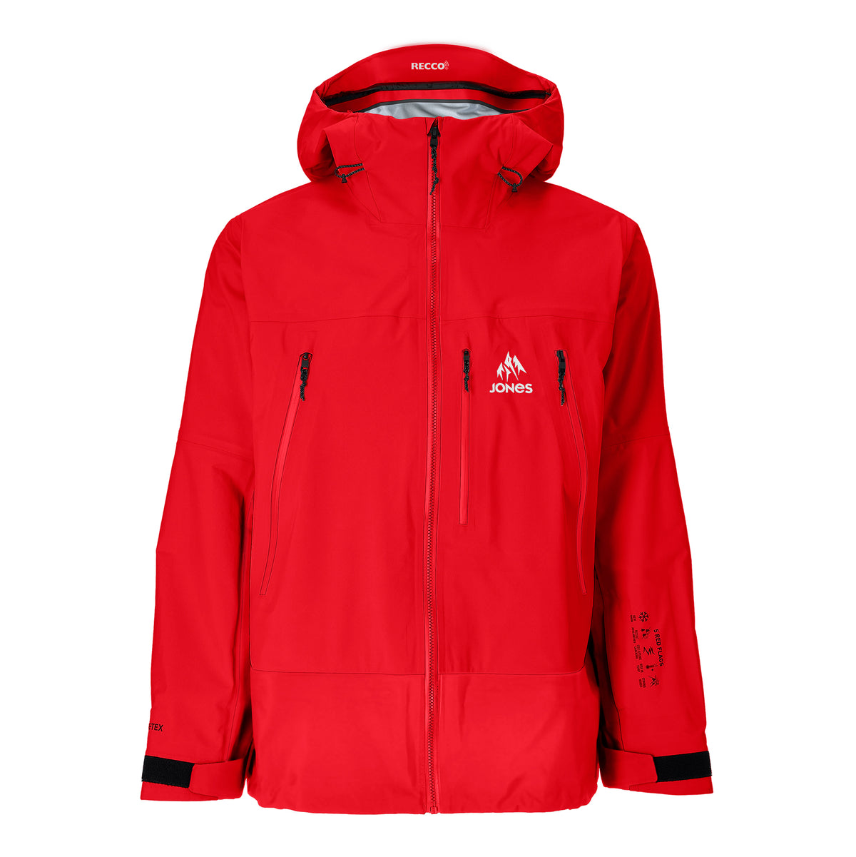 Jones 2027 Higher Gore-Tex 3L Jacket - Lava Red