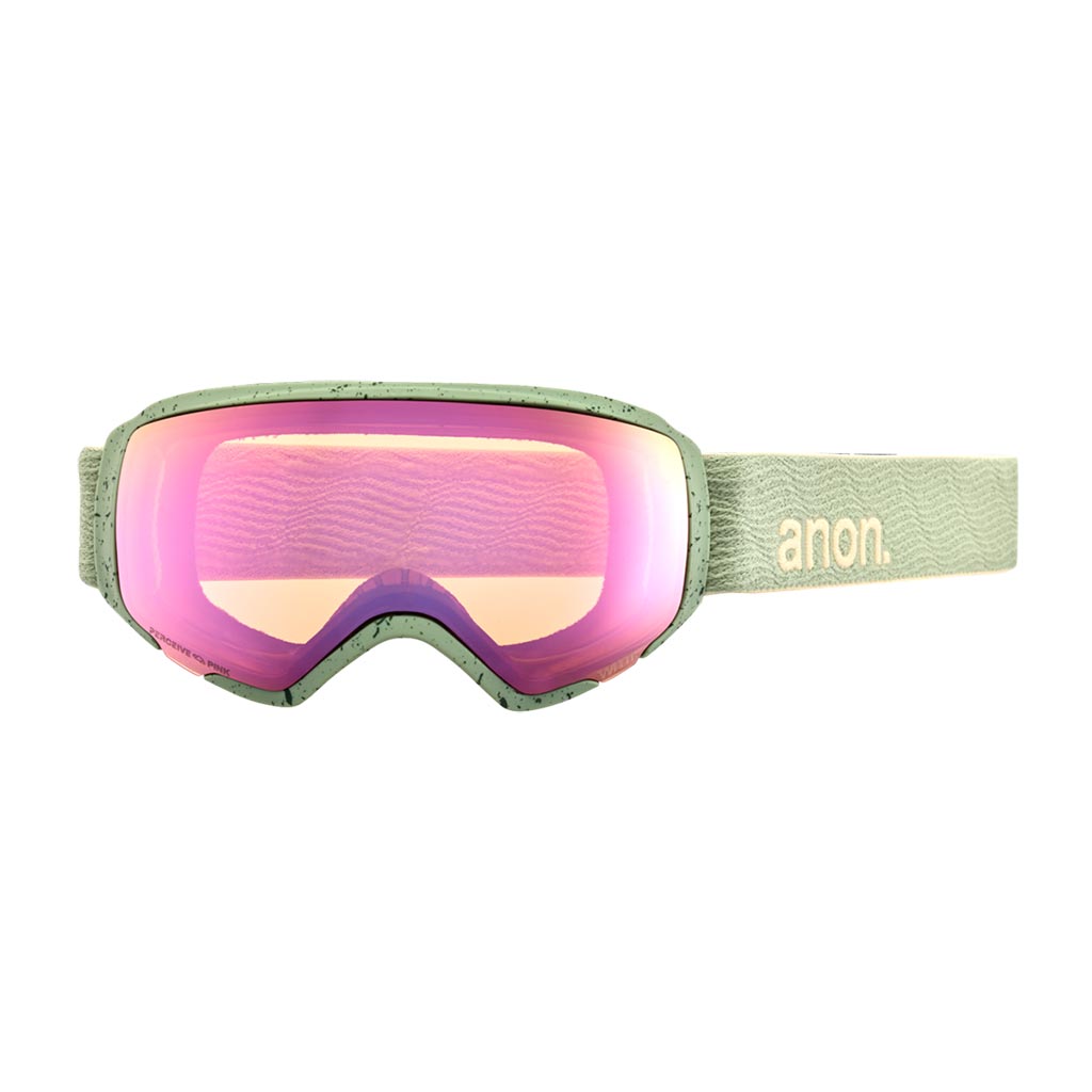Anon WM1 Low Bridge Goggle + Extra Lens - Hedge/Variable Green