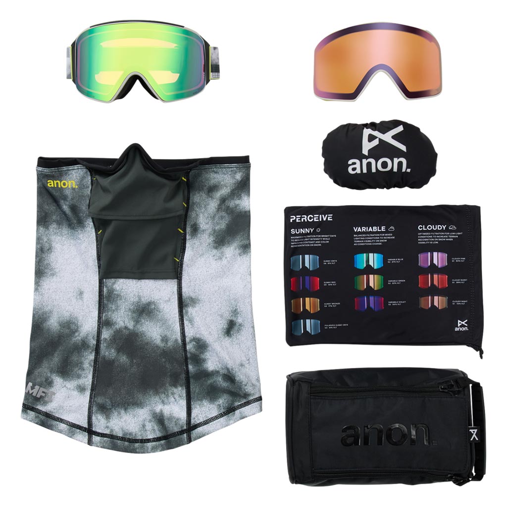 Anon 2026 M4 Cylindrical Goggle - Tiltshift/Variable Green