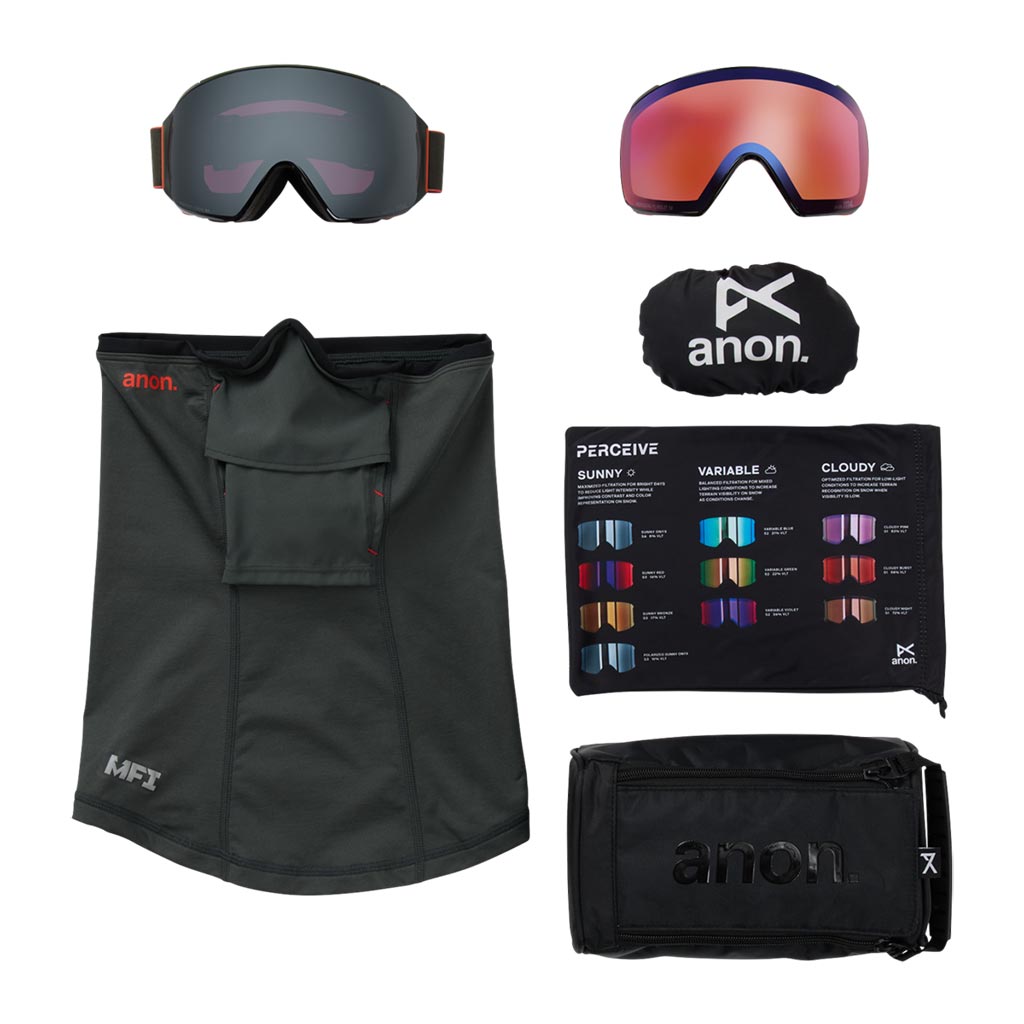 Anon 2026 M4 Toric Goggle - Fiesta Red/Sunny Onyx