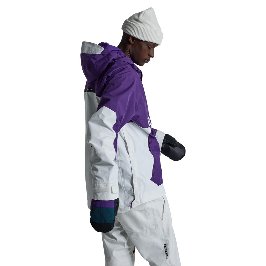 Burton 2025 Frostner Anorak - Imperial Purple/Stout White