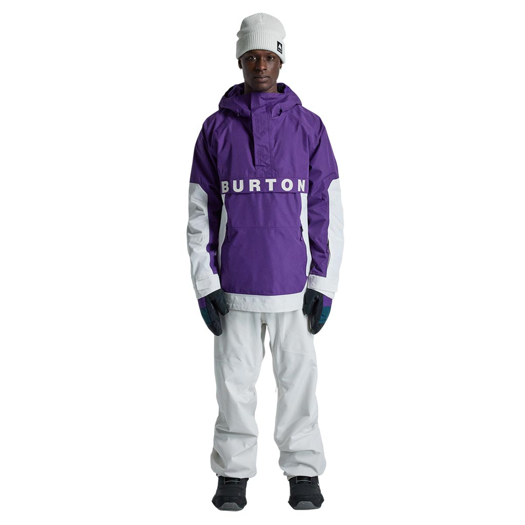 Burton 2025 Frostner Anorak - Imperial Purple/Stout White