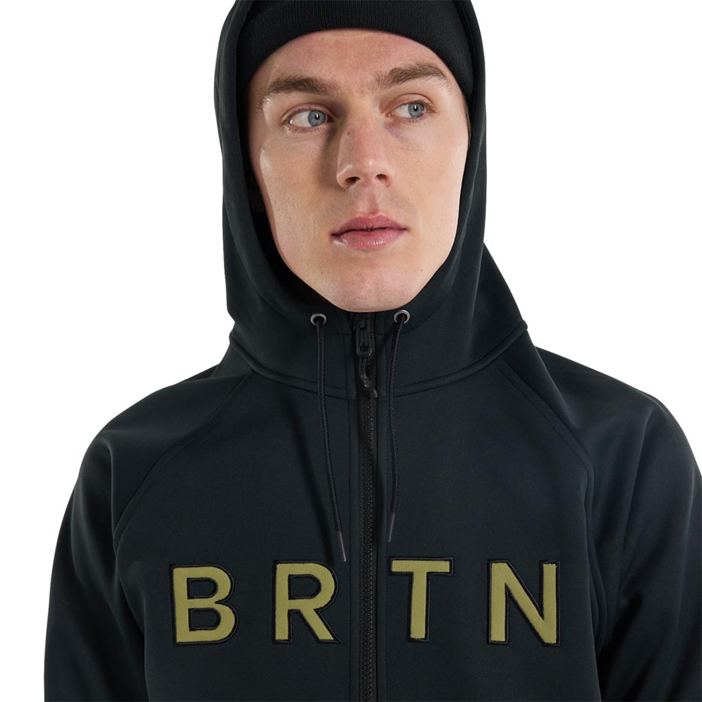 Burton Crown Weatherproof Full Zip Hoodie - True Black