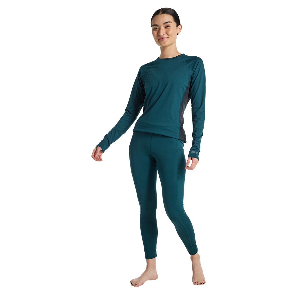 Burton 2025 Womens Midweight X Thermal Crew - Deep Emerald