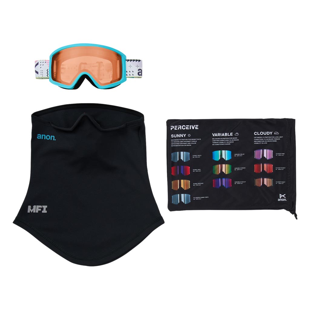 Anon 2026 Tracker 2.0 Kids Goggle + MFI - Geoscope/Amber
