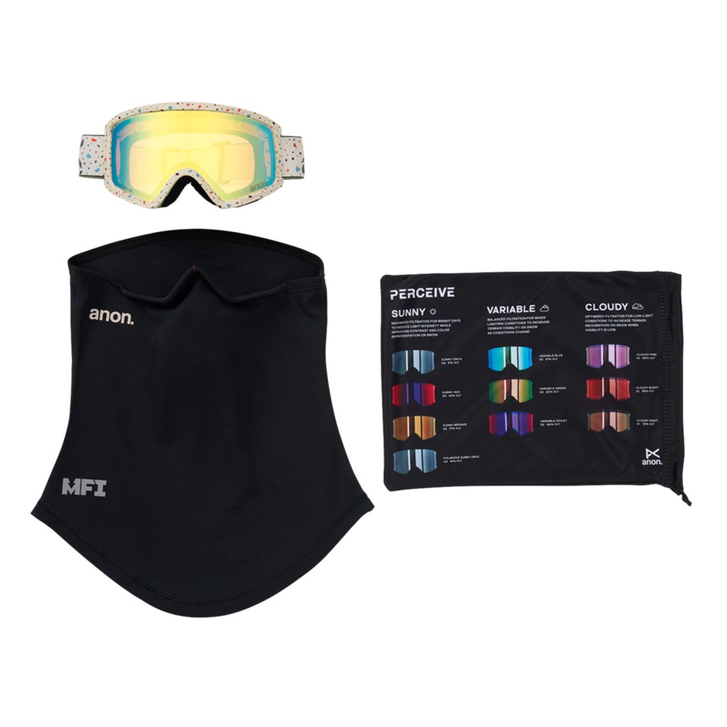 Anon 2026 Tracker 2.0 Kids Goggle + MFI - Speckles/Gold Amber