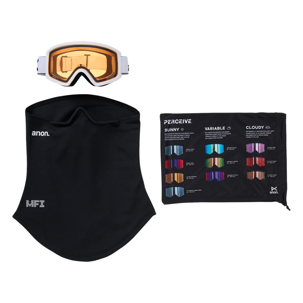 Anon 2026 Tracker 2.0 Kids Goggle + MFI - White/Amber