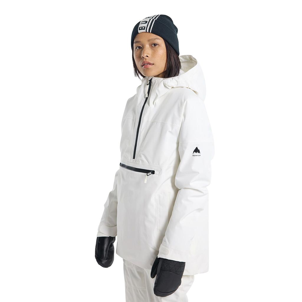 Burton 2024 Gore Pillowline Anorak Womens Jacket - Stout White