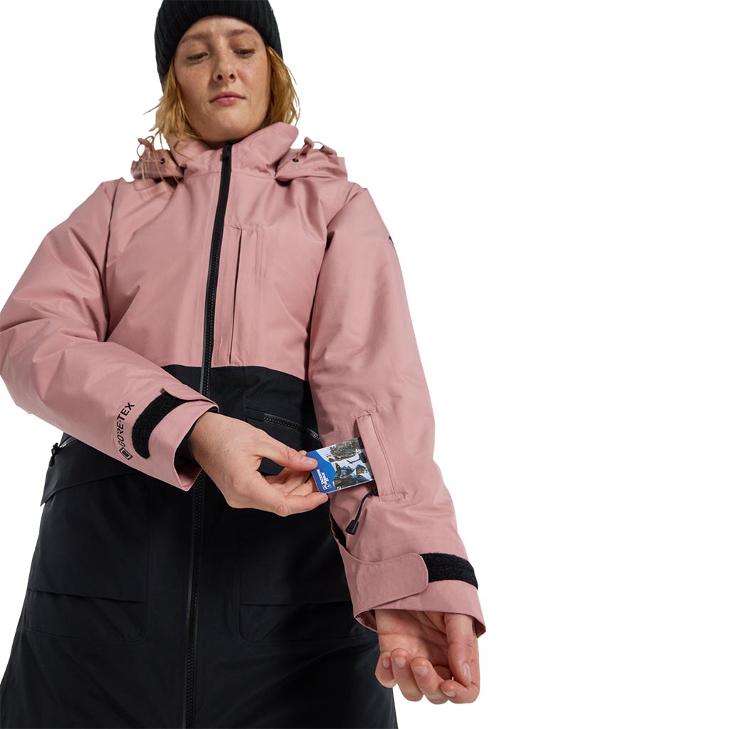 Burton 2024 Gore Treeline Womens Jacket - Powder Blush/True Black