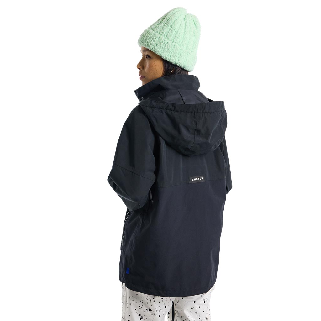 Burton 2025 Womens Frostner Anorak Jacket - True Black/Stout White