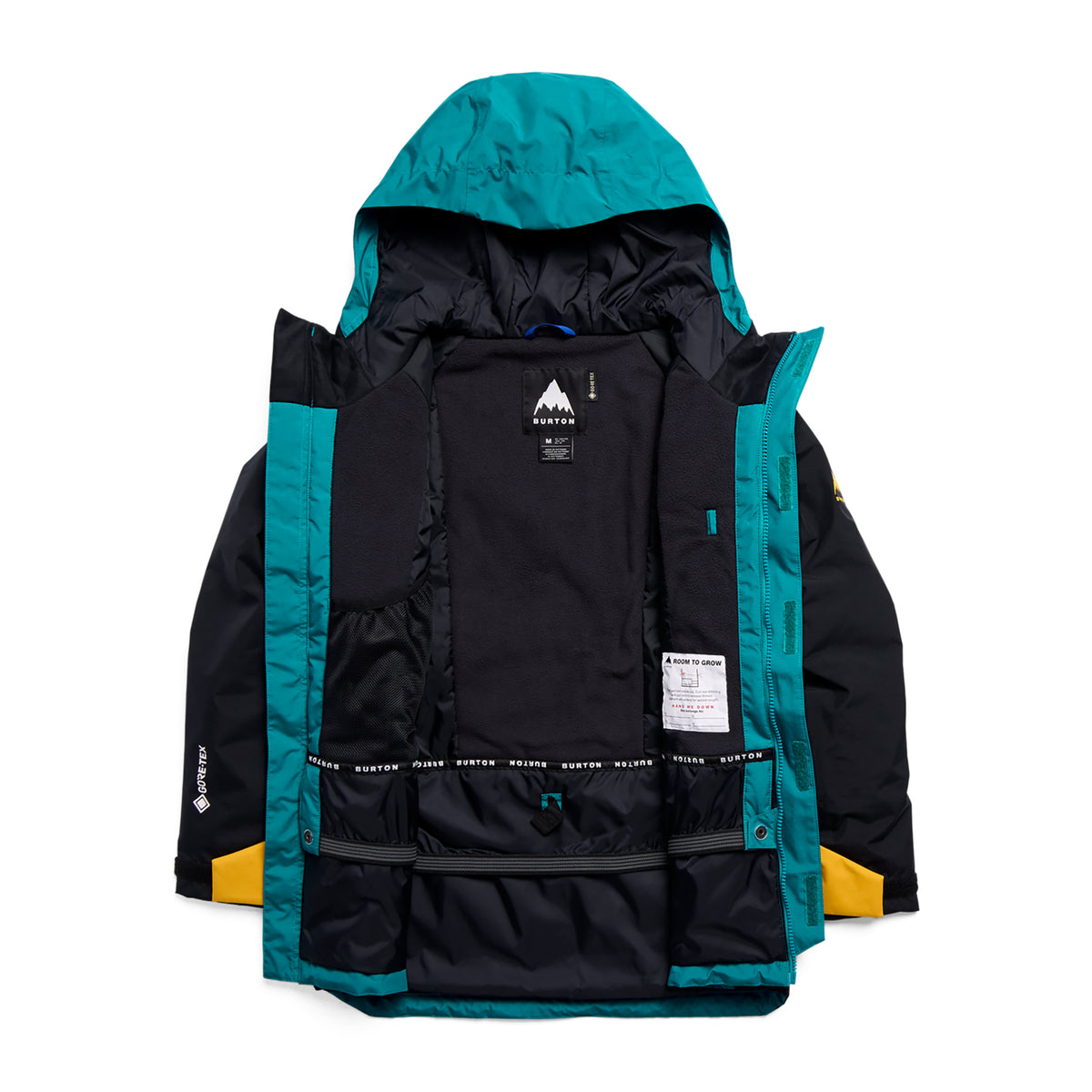 Burton 2027 Kids Powline Gore-Tex Jacket - Pacific Teal/Goldenrod/True Black
