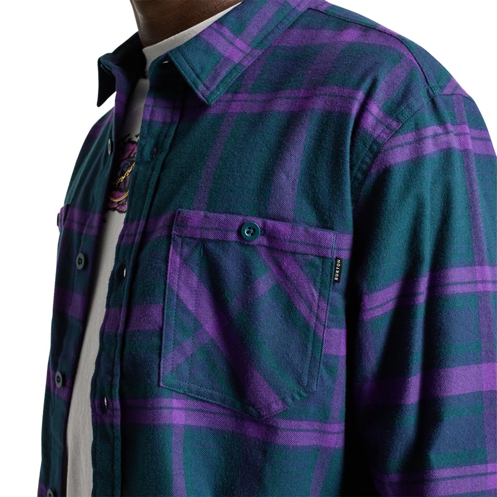 Burton Favourite Flannel - Deep Emerald/Imperial Purple Plaid