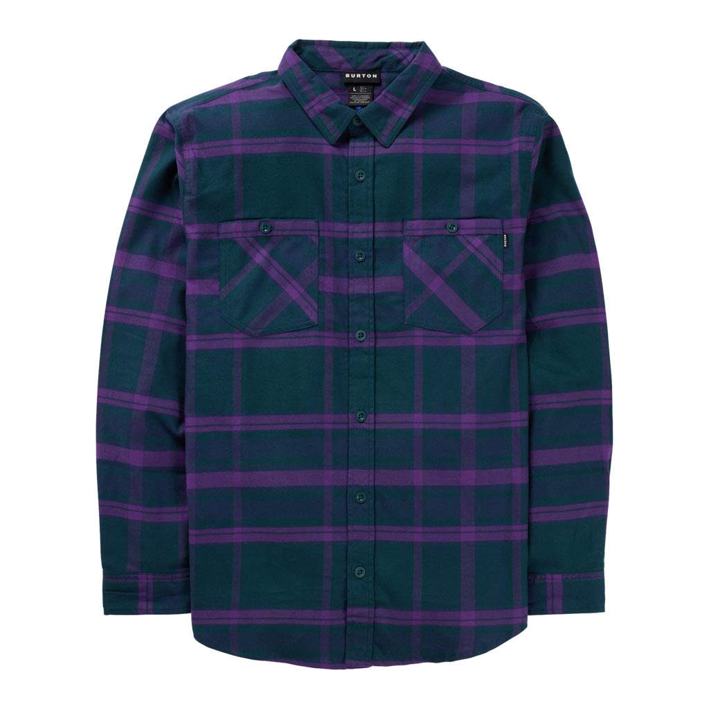 Burton Favourite Flannel - Deep Emerald/Imperial Purple Plaid