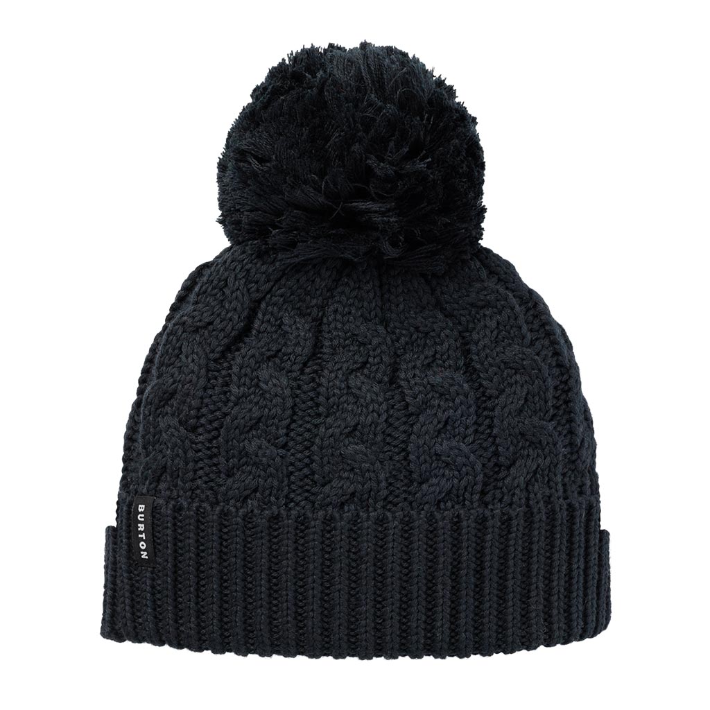 Burton Womens Fleece Lined Zippy Beanie - True Black