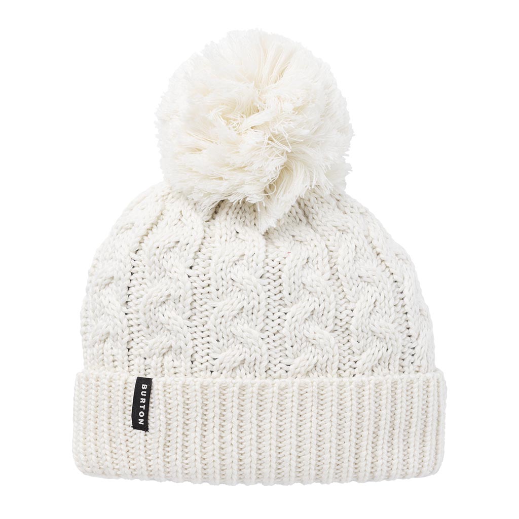 Burton Womens Fleece Lined Zippy Beanie - Stout White