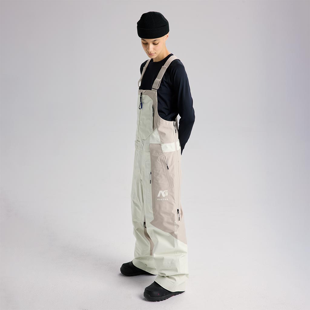 Burton 2026 AG Hardpack 3L Gore Bib Pant - Bone White/Stone Grey - Large