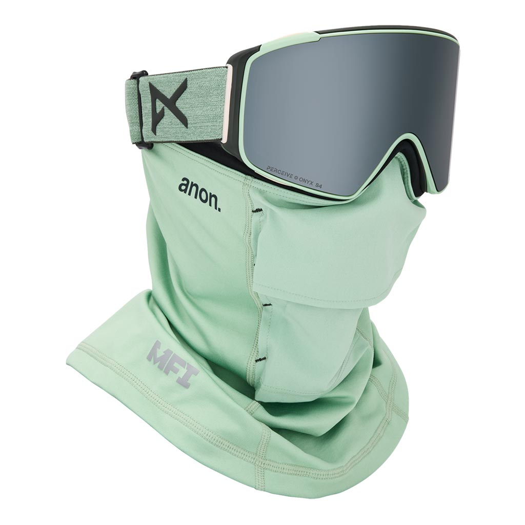 Anon 2026 M4S Cylindrical Low Bridge Goggle - Soft Sage/Sunny Onyx