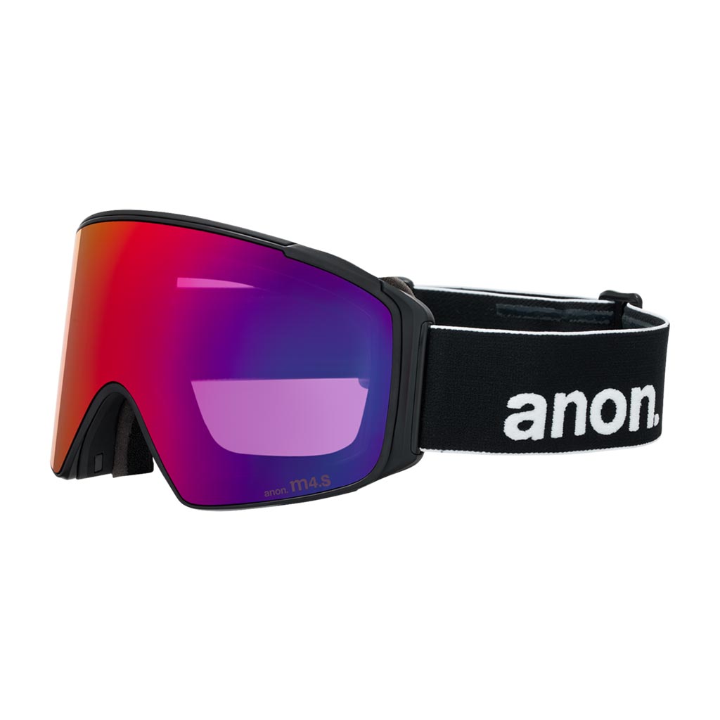 Anon 2026 M4S Cylindrical Goggle - Black/Sunny Red