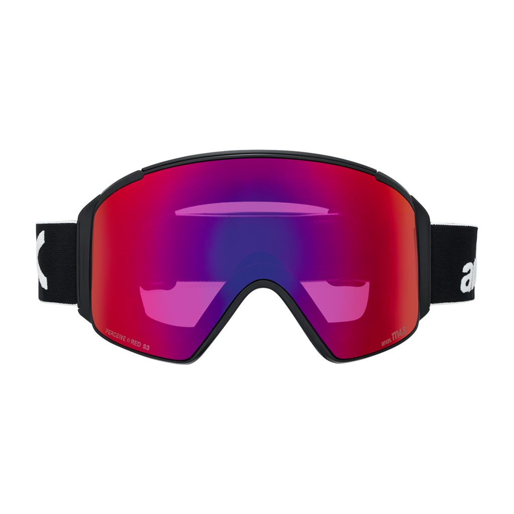 Anon 2026 M4S Cylindrical Goggle - Black/Sunny Red
