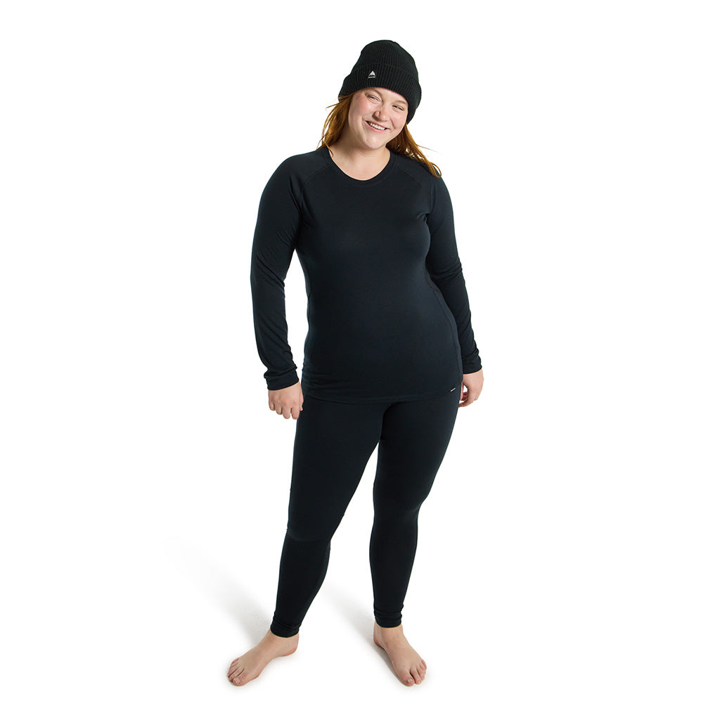 Burton Womens Phayse Thermal Crew - True Black