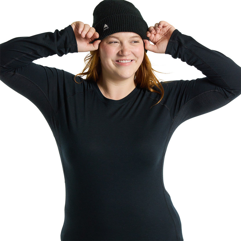 Burton Womens Phayse Thermal Crew - True Black