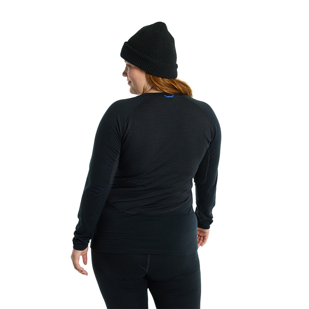 Burton Womens Phayse Thermal Crew - True Black