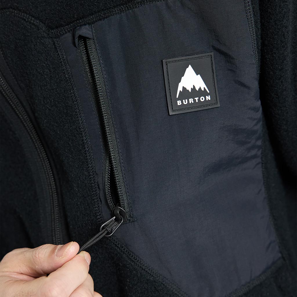 Burton 2026 Cinder Full Zip Fleece - True Black
