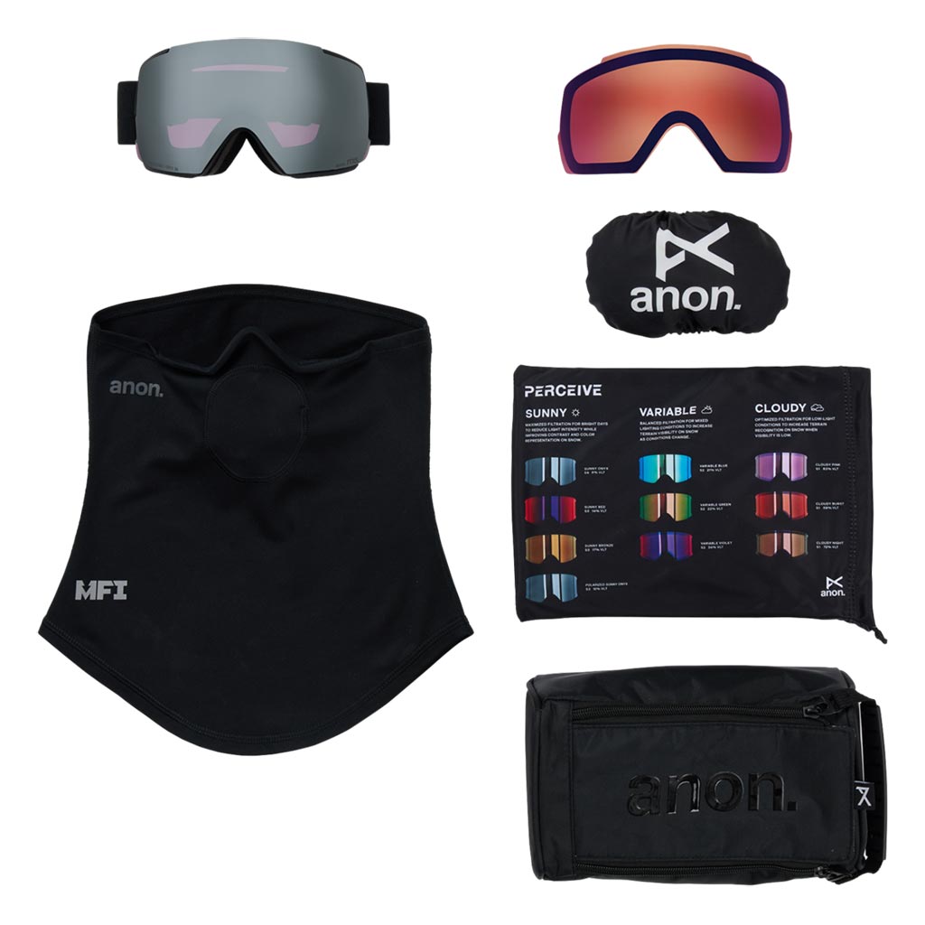 Anon 2026 M5 Low Bridge Goggle - Smoke/Sunny Onyx
