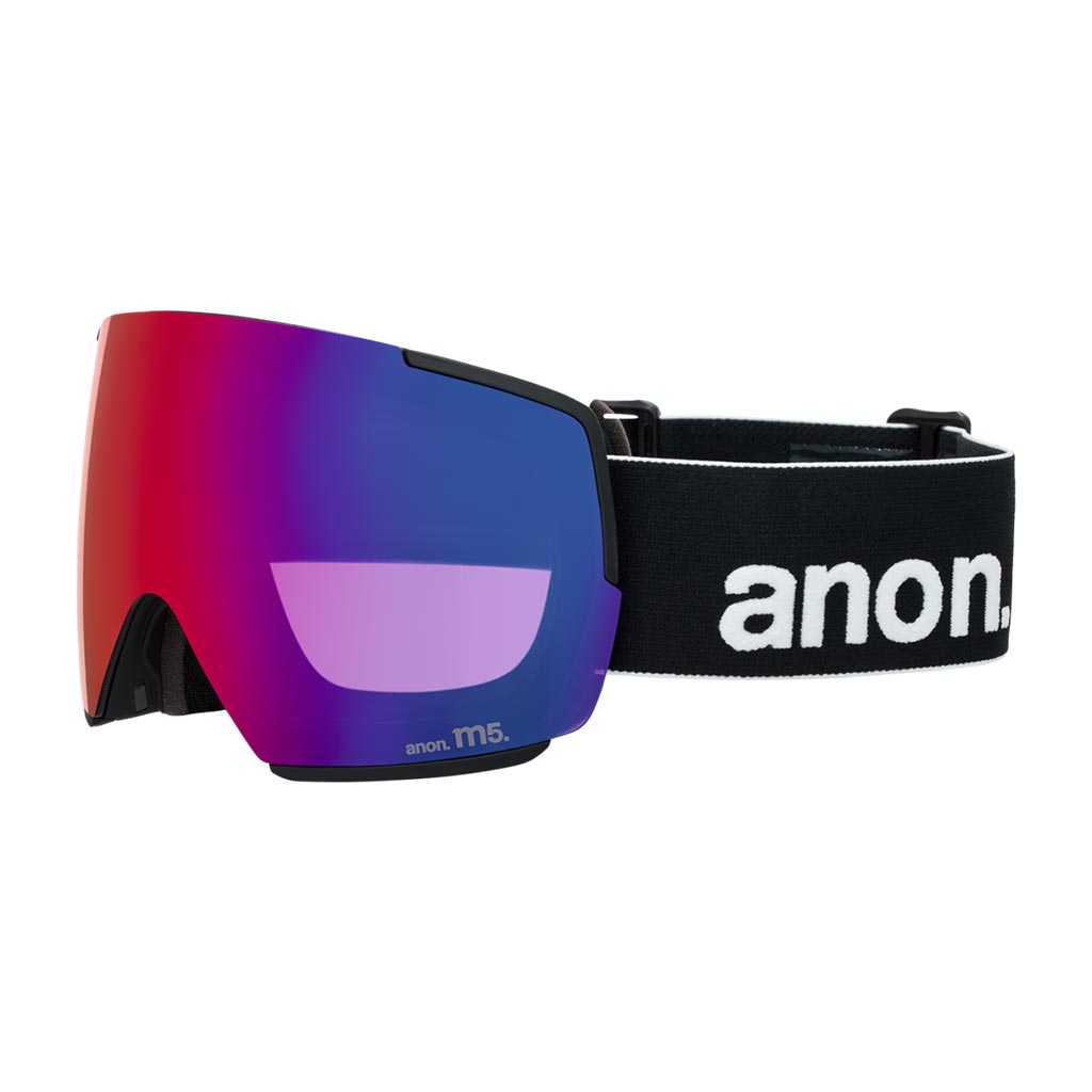 Anon 2026 M5 Low Bridge Goggle - Black/Sunny Red