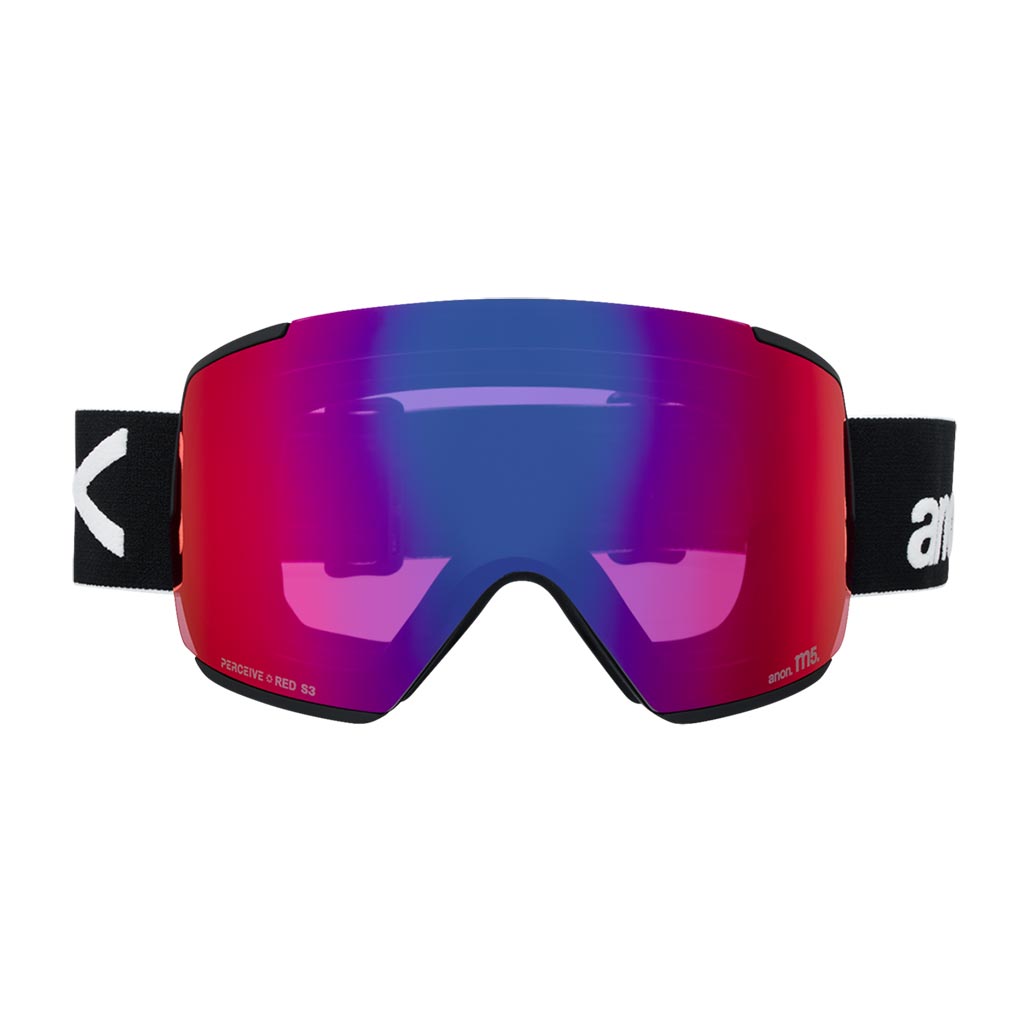 Anon 2026 M5 Low Bridge Goggle - Black/Sunny Red