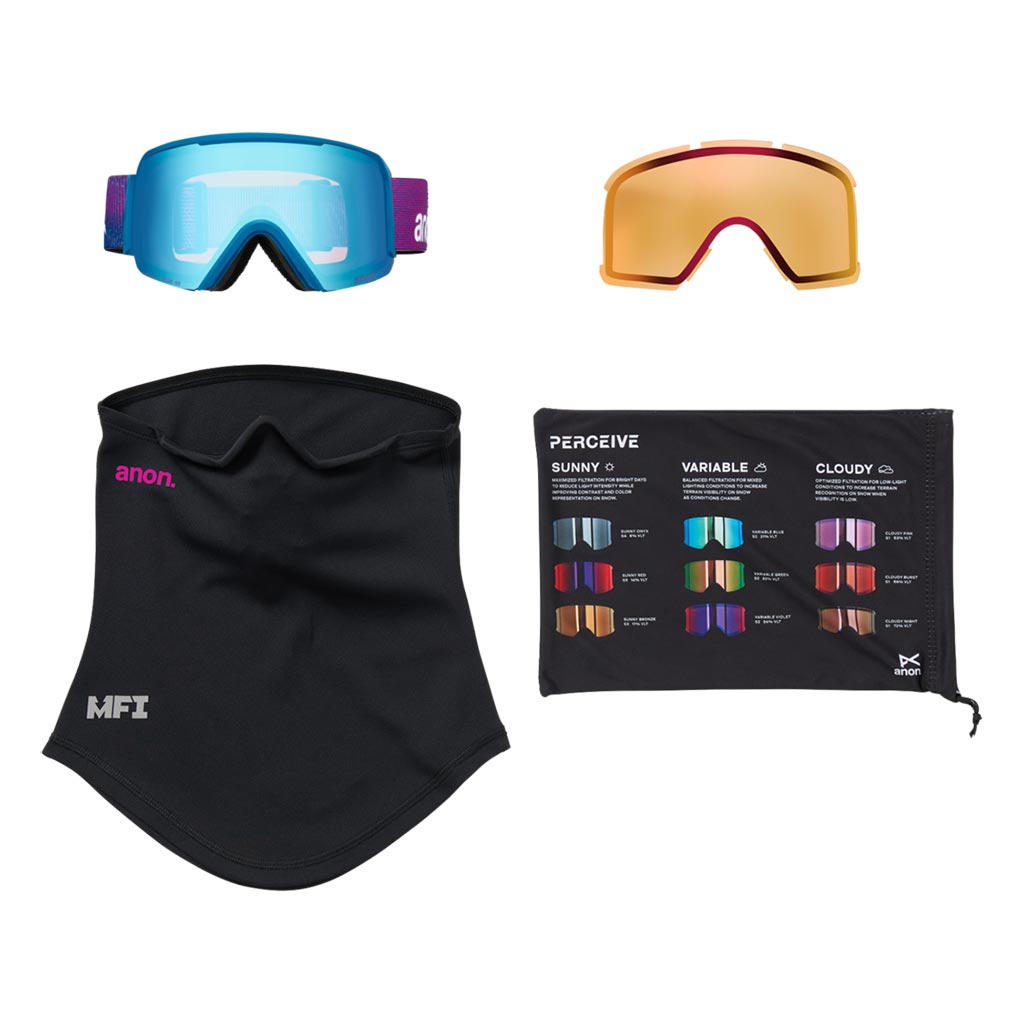 Anon 2026 Nesa Goggle - Pink Denim/Variable Blue