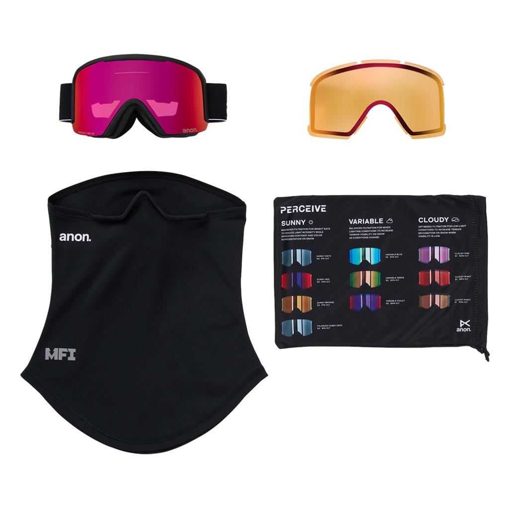Anon 2026 Nesa Goggle - Black/Sunny Red
