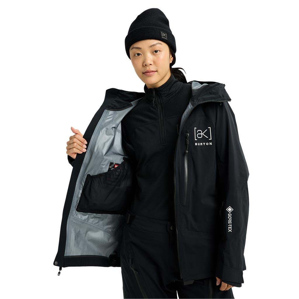 Burton 2026 Womens AK Tuvak Gore-Tex 3L Jacket - True Black