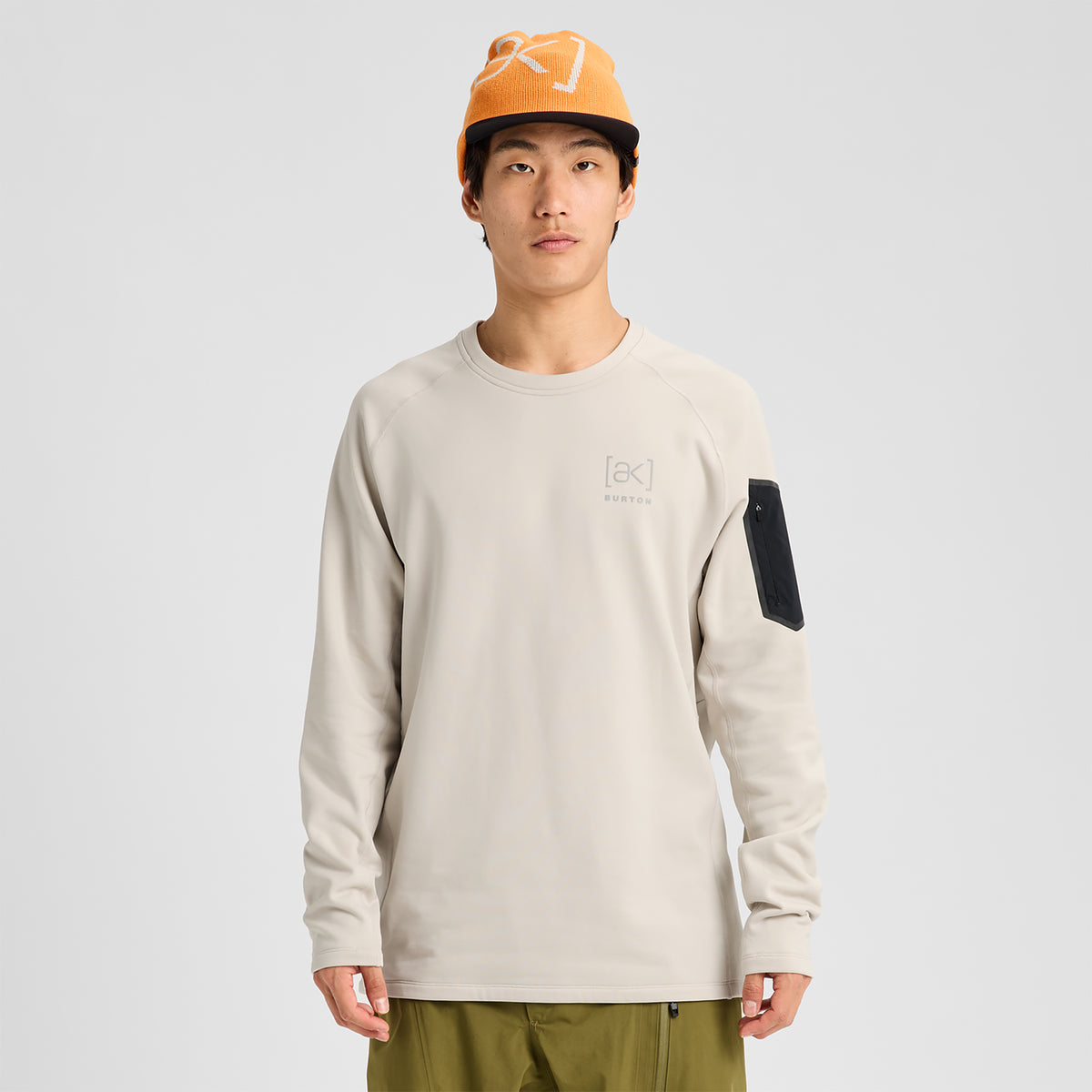Burton 2027 AK Baker Fleece Crew - Chinchilla Grey