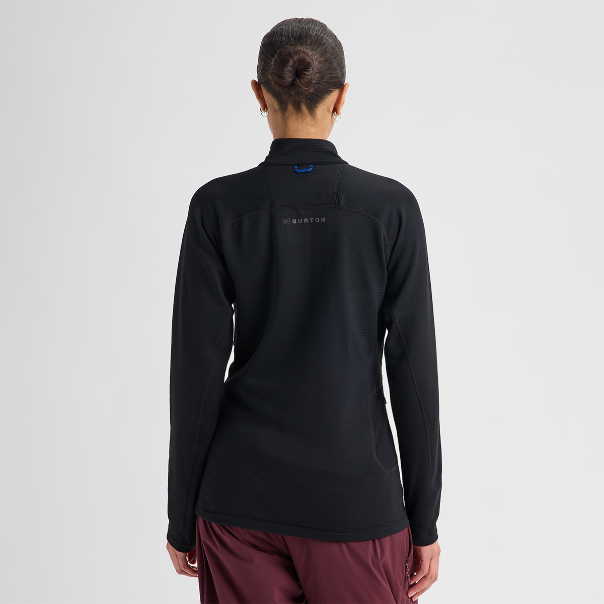 Burton 2027 Womens AK Helium Quarterzip Fleece - True Black