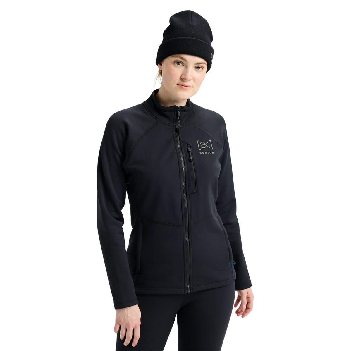 Burton 2027 Womens AK Baker Fullzip Fleece - True Black