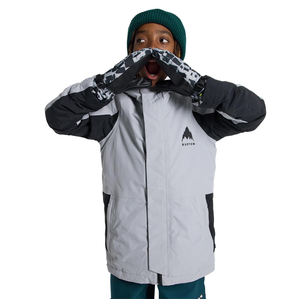 Burton 2026 Kids Skimmer Jacket - Silver Sconce/True Black